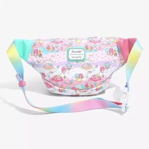 Loungefly Pink Pastel Sanrio Characters Crossbody Bag